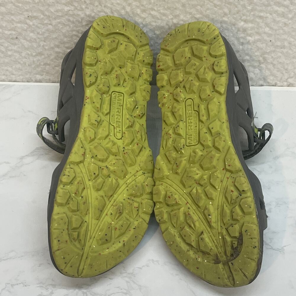 Merrell Hydro Drift Shoes Womens Size 5 Gray Green Yellow Sandals M Select Grip - Picture 10 of 11